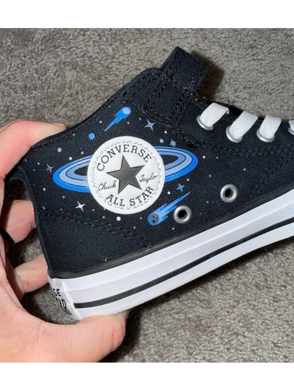 Converse Chuck Taylor All Star Space Rocket High Top Sneakers Kids Youth Size 2